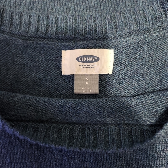 NWOT Old Navy Women's S Long sleeve Tunic Top Sweater Blue - Picture 3 of 16